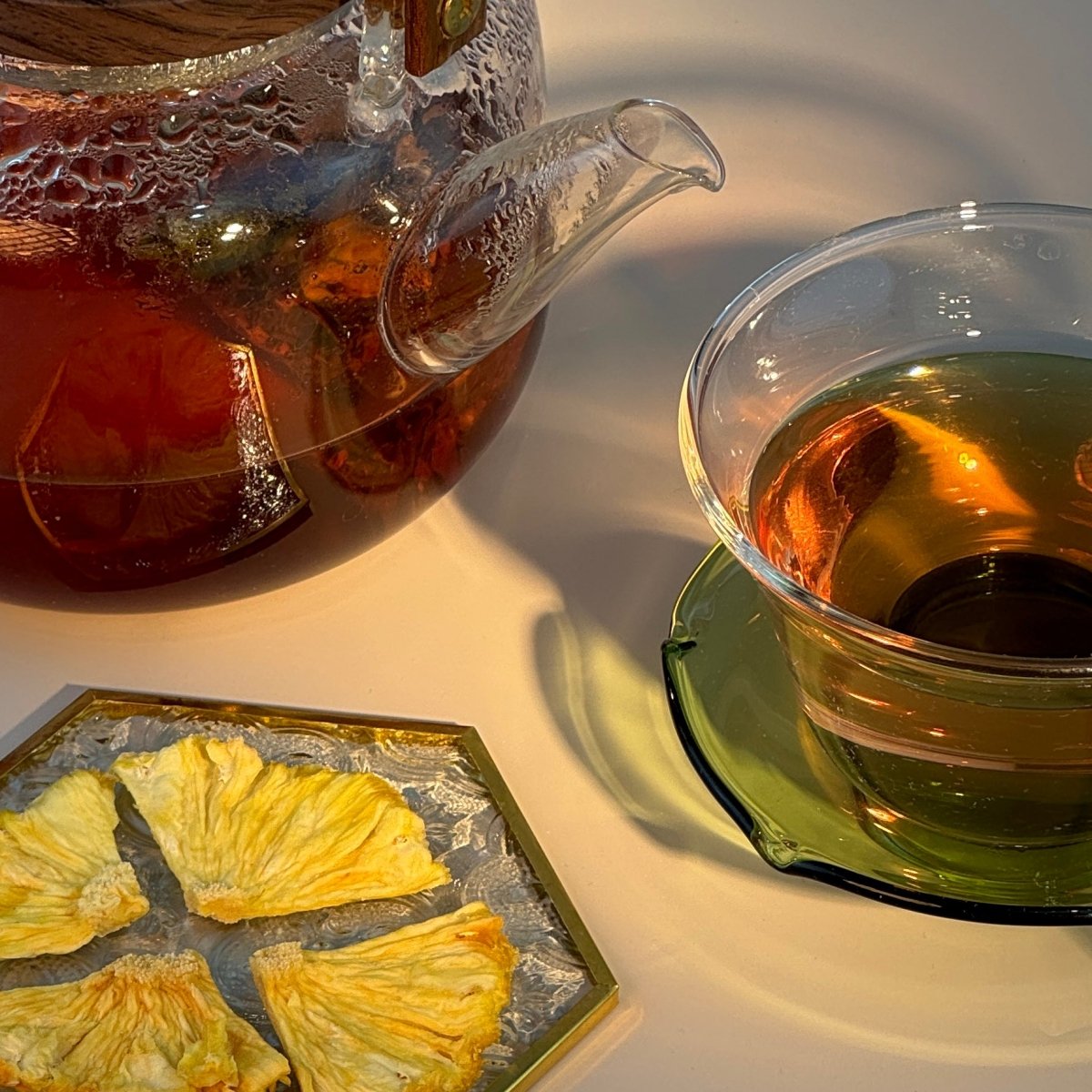 花果茶鳳梨果乾禮盒|金耀旺來 Sunlit Fortune 典藏禮盒|CATTEA® 嘉嶼